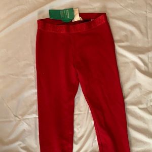 Girl H&M red joggers